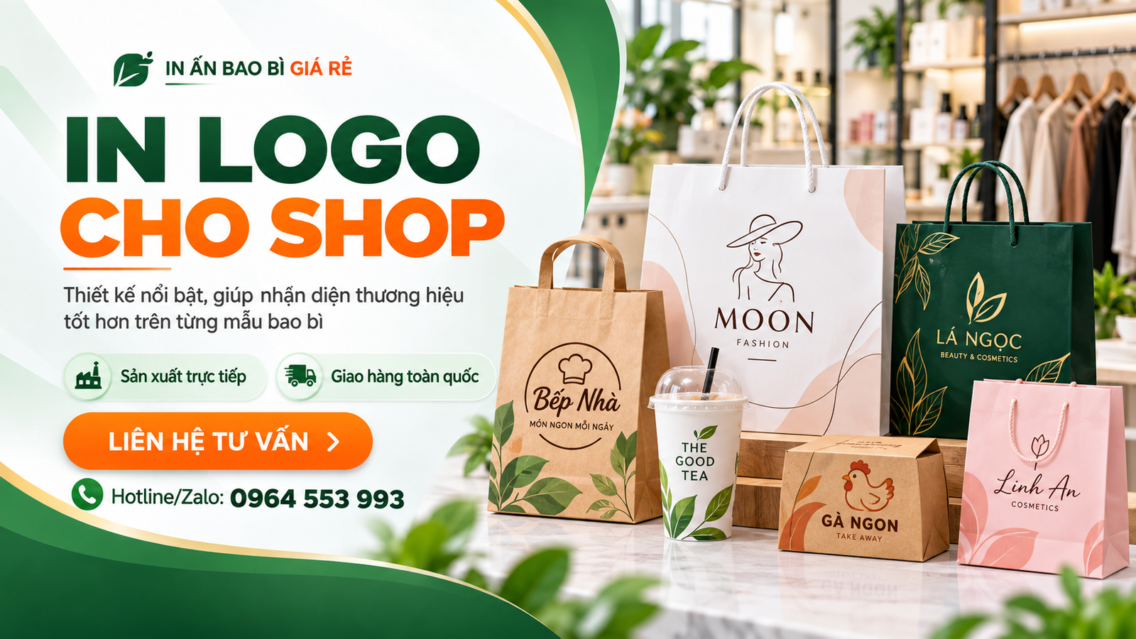 In logo cho shop - In Ấn Bao Bì Giá Rẻ